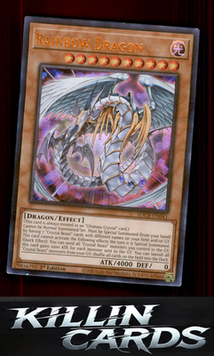 1st Edition Rainbow Dragon SDCB-EN041 YuGiOh Ultra Rare Structure Deck: Legend o