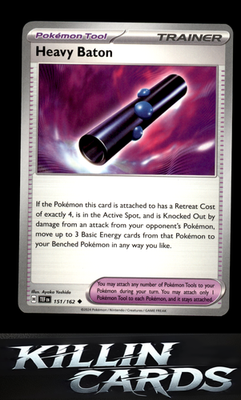 Heavy Baton 151/162 Pokemon Uncommon SV05: Temporal Forces Card NM