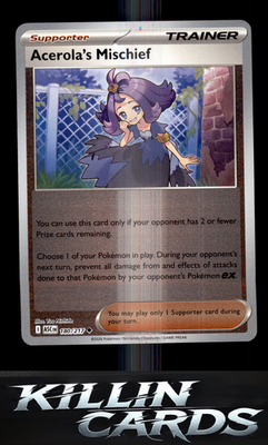 Reverse Holofoil Acerola's Mischief 180/217 Pokemon Uncommon ME: Ascended Heroes