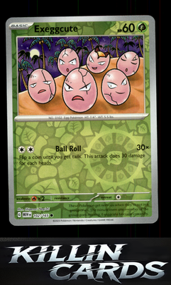 Exeggcute 102/165 Pokemon Common SV: Scarlet & Violet 151 Card NM
