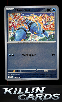 Reverse Holofoil Clauncher 037/132 Pokemon Common ME01: Mega Evolution Card NM