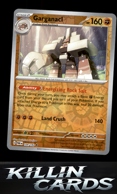 Reverse Holofoil Garganacl - 104/182 104/182 Pokemon Rare SV04: Paradox Rift Car