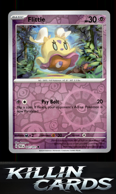 Reverse Holofoil Flittle - 041/091 041/091 Pokemon Common SV: Paldean Fates Card