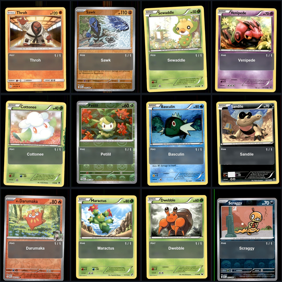 Pokemon TCG Generation 5 Unova Pokemon Pokedex Set 156 Cards Collection
