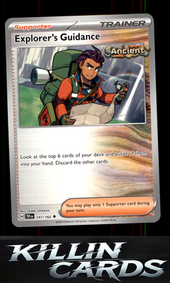 Explorer's Guidance - 147/162 147/162 Pokemon Uncommon SV05: Temporal Forces Car