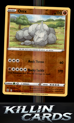 Reverse Holofoil Onix 068/163 Pokemon Common SWSH05: Battle Styles Card NM