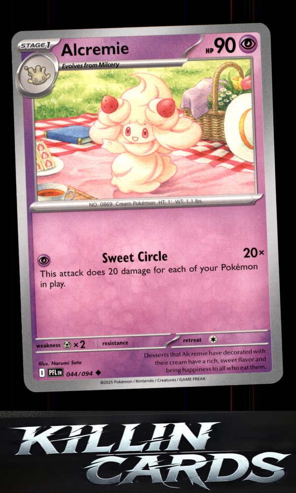Alcremie 044/094 Pokemon Uncommon ME02: Phantasmal Flames Card NM