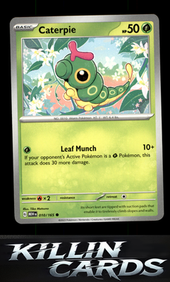 Caterpie - 010/165 010/165 Pokemon Common SV: Scarlet & Violet 151 Card NM