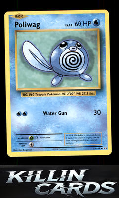 Poliwag 23/108 Pokemon Common XY - Evolutions Card NM