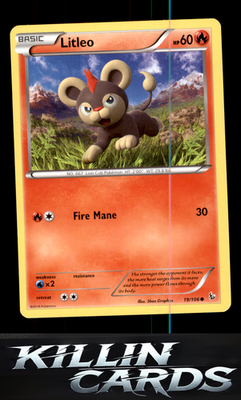 Litleo (19) 19/106 Pokemon Common XY - Flashfire Card LP