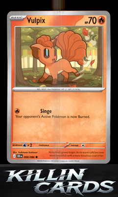 Vulpix 008/086 Pokemon Common ME04: Chaos Rising Card NM