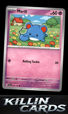 Marill 073/191 Pokemon Common SV08: Surging Sparks Card NM