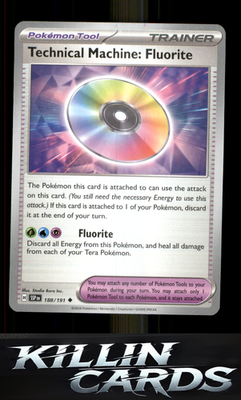 Technical Machine: Fluorite 188/191 Pokemon Uncommon SV08: Surging Sparks Card N