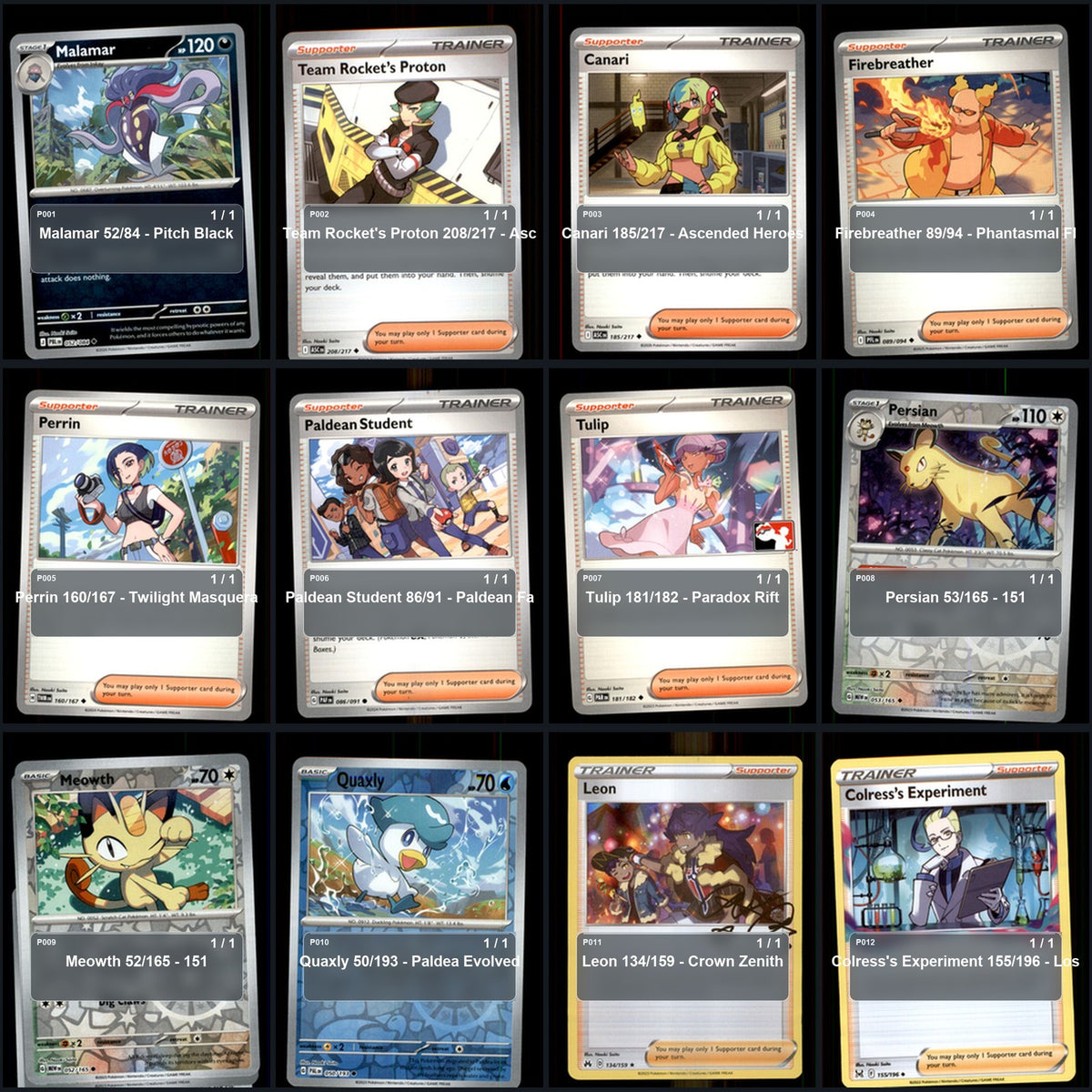 Pokemon TCG Naoki Saito Artist Collection 58 Cards Lot