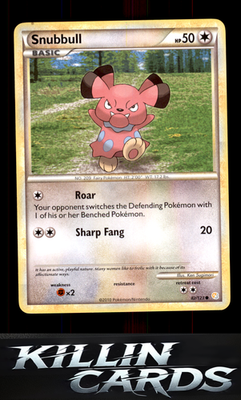 Snubbull 82/123 Pokemon Common HeartGold SoulSilver Card NM