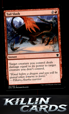 Tail Slash 161 Magic C Dragons of Tarkir Card NM