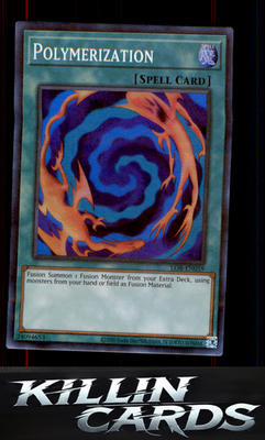 1st Edition Polymerization LOB-EN059 YuGiOh Super Rare Legend of Blue Eyes White