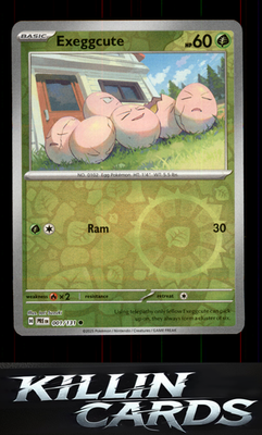 Reverse Holofoil Exeggcute 001/131 Pokemon Common SV: Prismatic Evolutions Card