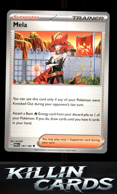 Mela 167/182 Pokemon Uncommon SV04: Paradox Rift Card NM