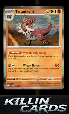 Tyrantrum 045/088 Pokemon Rare ME03: Perfect Order Card NM