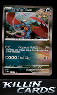 Roaring Moon 065/131 Pokemon Rare SV: Prismatic Evolutions Card NM