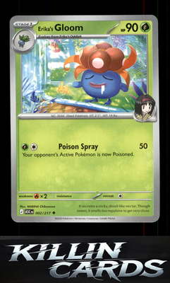 Erika's Gloom 002/217 Pokemon Uncommon ME: Ascended Heroes Card NM