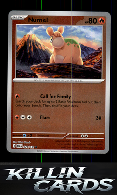 Reverse Holofoil Numel 021/132 Pokemon Common ME01: Mega Evolution Card NM