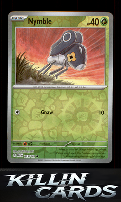 Reverse Holofoil Nymble - 013/182 013/182 Pokemon Common SV04: Paradox Rift Card