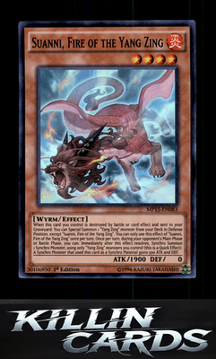 1st Edition Suanni, Fire of the Yang Zing MP15-EN083 YuGiOh Super Rare 2015 Mega