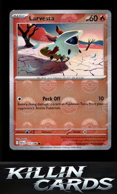 Larvesta (Poke Ball Pattern) 015/086 Pokemon Common SV: Black Bolt Card NM