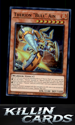 1st Edition Therion "Bull" Ain MP23-EN059 YuGiOh Super Rare 25th Anniversary Tin