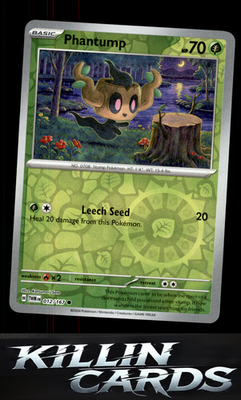 Reverse Holofoil Phantump 012/167 Pokemon Common SV06: Twilight Masquerade Card