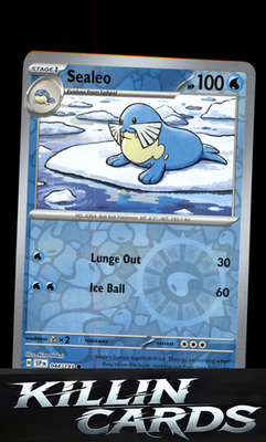 Reverse Holofoil Sealeo 044/191 Pokemon Common SV08: Surging Sparks Card NM
