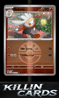 Reverse Holofoil Raboot (Friend Ball) 037/217 Pokemon Common ME: Ascended Heroes