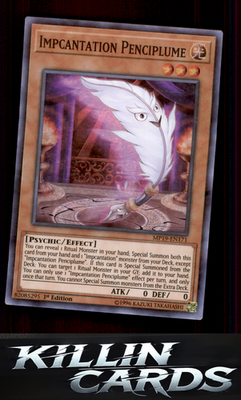 1st Edition Impcantation Penciplume MP19-EN171 YuGiOh Super Rare 2019 Gold Sarco
