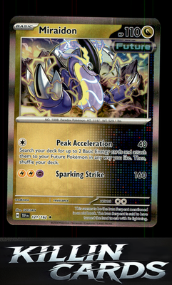 Miraidon 121/162 Pokemon Rare SV05: Temporal Forces Card NM