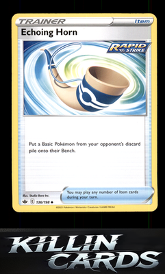 Echoing Horn 136/198 Pokemon Uncommon SWSH06: Chilling Reign Card NM