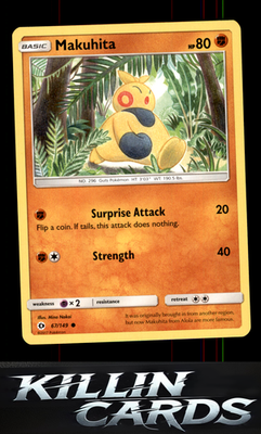 Makuhita 67/149 Pokemon Common SM Base Set Card NM