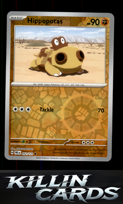 Reverse Holofoil Hippopotas 052/131 Pokemon Common SV: Prismatic Evolutions Card