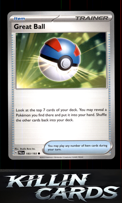 Great Ball 183/193 Pokemon Common SV02: Paldea Evolved Card NM
