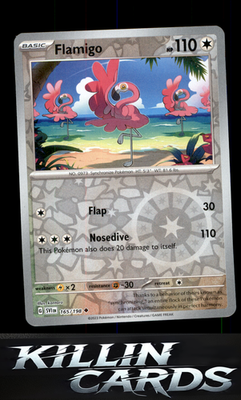 Reverse Holofoil Flamigo 165/198 Pokemon Uncommon SV01: Scarlet & Violet Base Se