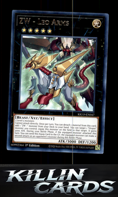 1st Edition ZW - Leo Arms KICO-EN047 YuGiOh Rare King's Court Card NM