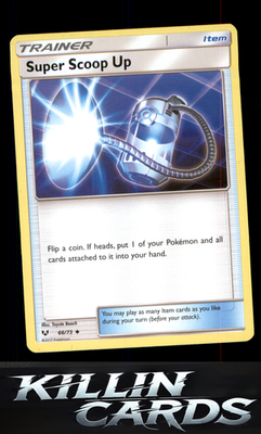 Super Scoop Up 66/73 Pokemon Uncommon Shining Legends Card NM