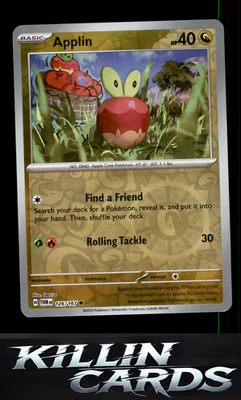 Reverse Holofoil Applin - 126/167 126/167 Pokemon Common SV06: Twilight Masquera