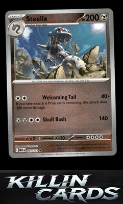 Reverse Holofoil Steelix - 093/132 093/132 Pokemon Rare ME01: Mega Evolution Car