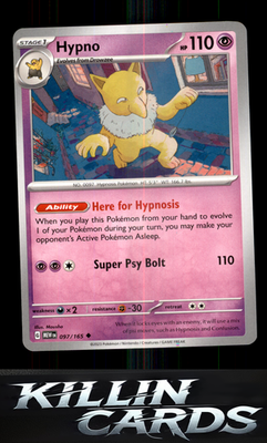Hypno 097/165 Pokemon Uncommon SV: Scarlet & Violet 151 Card NM
