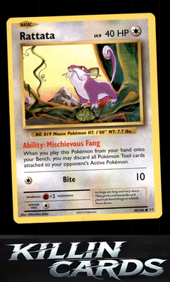 Rattata 66/108 Pokemon Common XY - Evolutions Card NM