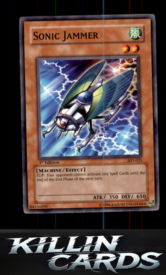 1st Edition Sonic Jammer AST-021 YuGiOh Common Ancient Sanctuary Card NM