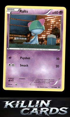Ralts 55/99 Pokemon Common Next Destinies Card NM