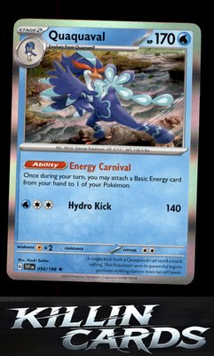 Quaquaval 054/198 Pokemon Rare SV01: Scarlet & Violet Base Set Card NM